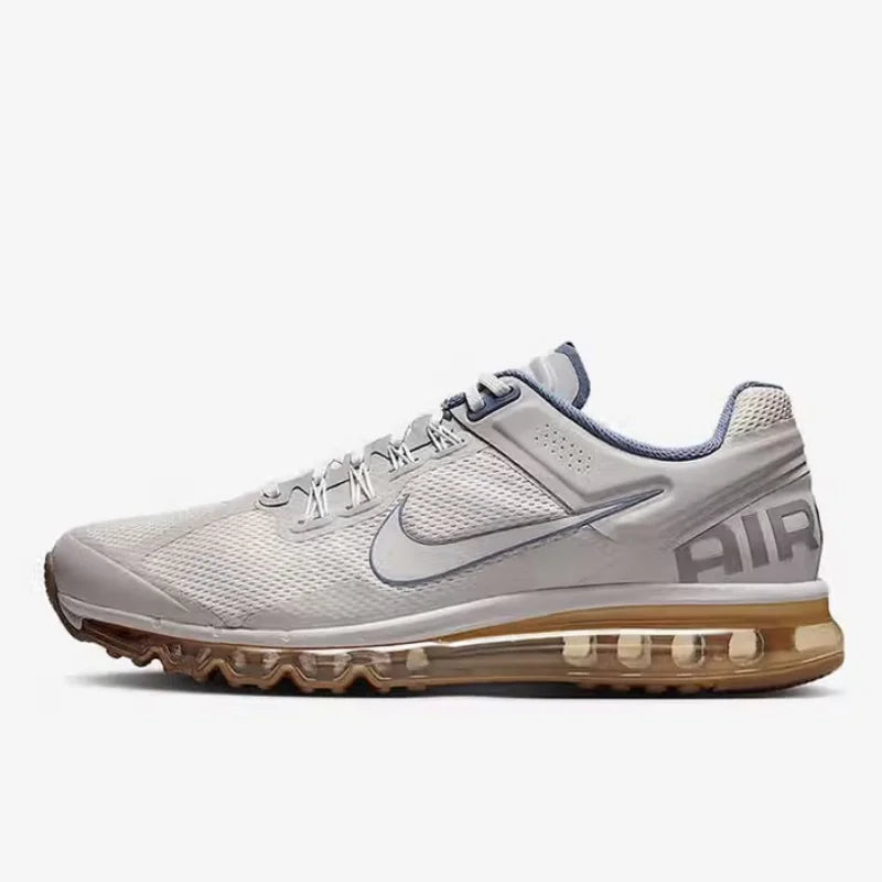 Nike Full-Length Air Cushion Shock-Absorbing Rebound Fitness Men's Running Shoes New Lightweight Comfortable Outdoor Sports Running Shoes Air Max 2013 Wear-Resistant Fashionable Versatile Daily Travel Casual Sports Shoes Esse