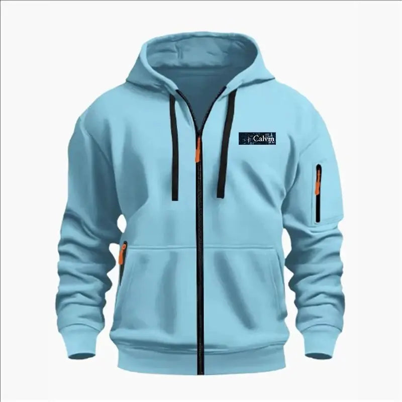 Men's Sweatshirts with Zipper Pockets Thin Solid Color Half Tracksuit Casual Outdoor Hooded Tracksuit Long Sleeves Jacket Coats, Produit gaming premium Fraquane