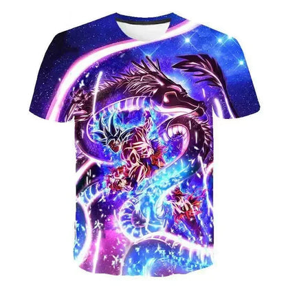 T Shirts Dragon Ball Z Children's Men Shirt Men's T-shirt Harajuku Style Trend Goku High Quality Clothing Anime Tops Streetwear