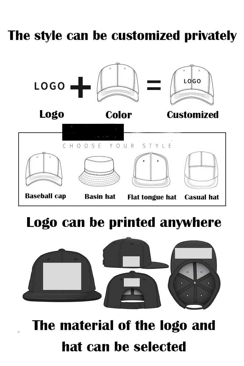 Modebaseballkasketter i bomuld med broderede bogstaver, justerbar, unisex, hiphop, trucker-kasket, afslappet snapback-kasket, udendørs sport, hverdags-kasket