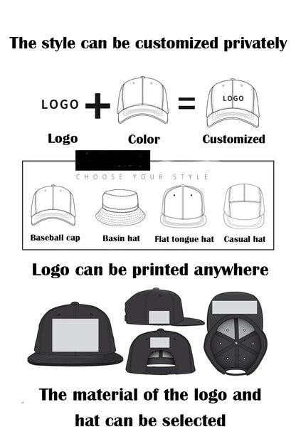 Modebaseballkasketter i bomuld med broderede bogstaver, justerbar, unisex, hiphop, trucker-kasket, afslappet snapback-kasket, udendørs sport, hverdags-kasket