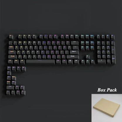 133+ Tasten OEM-Profil Gradient-Keycaps für mechanische Gaming-Tastatur mit Cherry MX Switch, PBT, hintergrundbeleuchtet, RGB-Keycap, ISO-Layout Keycaps
