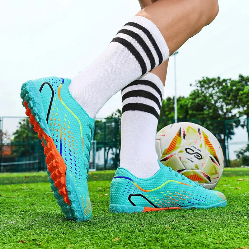 Chaussures de football pour enfants et jeunes, crampons antidérapants, respirants et légers, baskets d'entraînement pour garçons, enfants, matchs de football