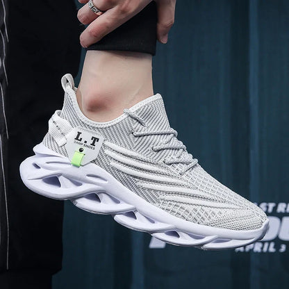 YRZL muške sportske crne tenisice za trčanje i jogging, ležerne outdoor tenisice od prozračne mrežice, ženske lagane crne tenisice za tenis s amortizacijom κρα κρα