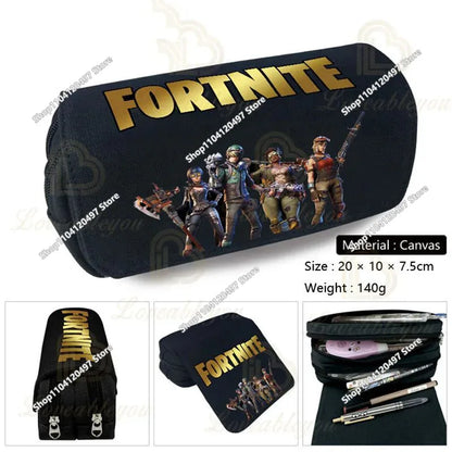 Shooting Game Pencilcase FORTNITED Boy Large Capacity Waterproof Pencil Pouch Office Stationary Gift Toy