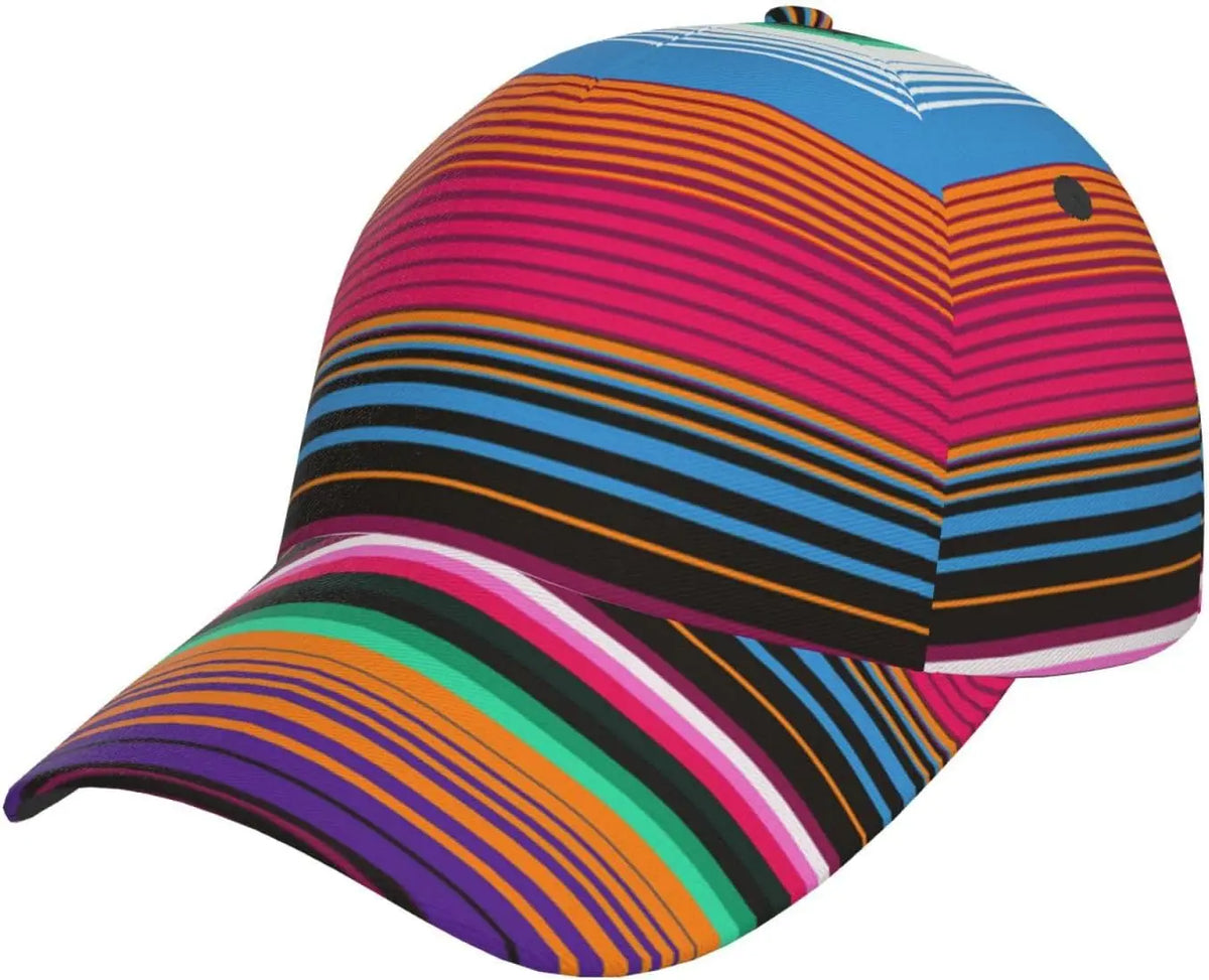 Casquette de baseball imprimée « Building Block » ludique pour femmes et hommes, casquette ajustable à fermeture à pression, casquette de baseball tendance à paillettes