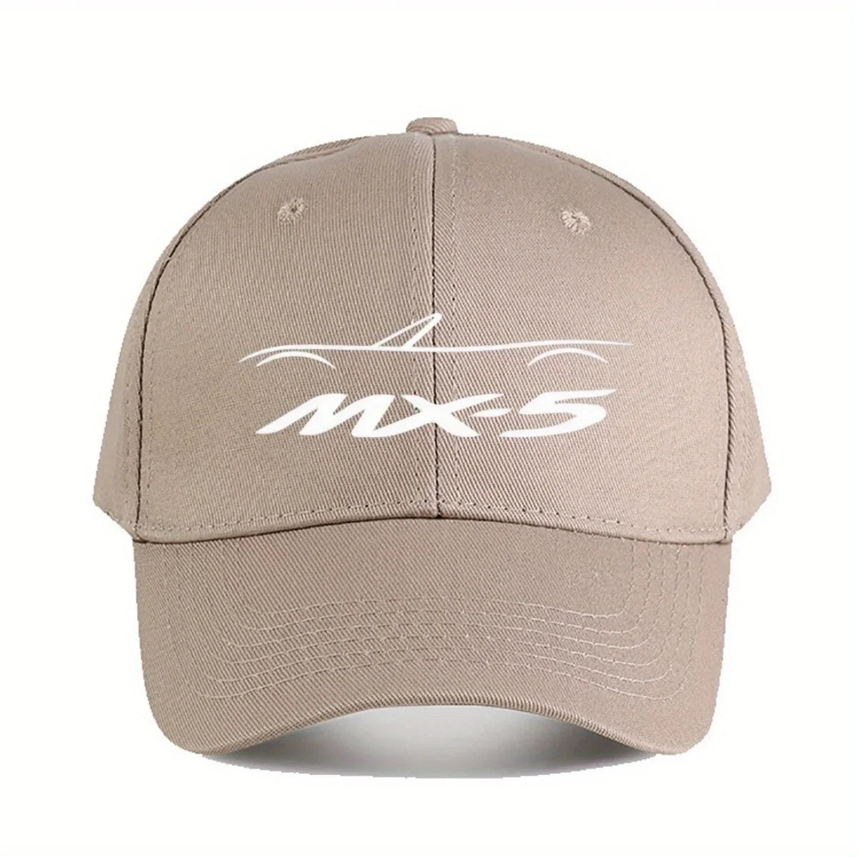 MX5 NA Baseball Cap for Men & Women - Stylish Black Polyester Hat with White Logo, Durable Outdoor Fishing & Casual Wear Cap