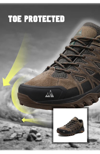 HIKEUP Fashion Outdoor Shoes Hiking Men's Sports Casual Mountain Trekking Boots Camping Sneakers for Men Non-slip Wear-resistant
