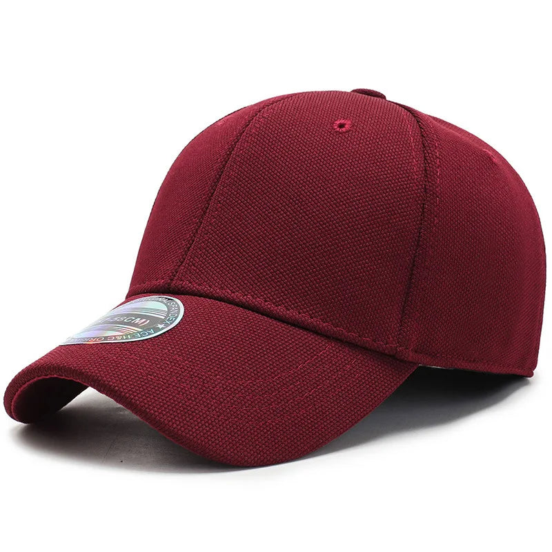 Adult Back Closed Baseball Cap for Small Head Lady Man Blank Hiphop Snapback Hat Fitted Flat Caps 57cm to 59cm