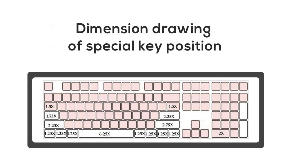 104 Keys ABS Keycaps Purple OEM Profile Height Suit for Mechanical Keyboard 61 87 104 Keyboard Anne Pro 2 GK61 SK61 PC Gamer