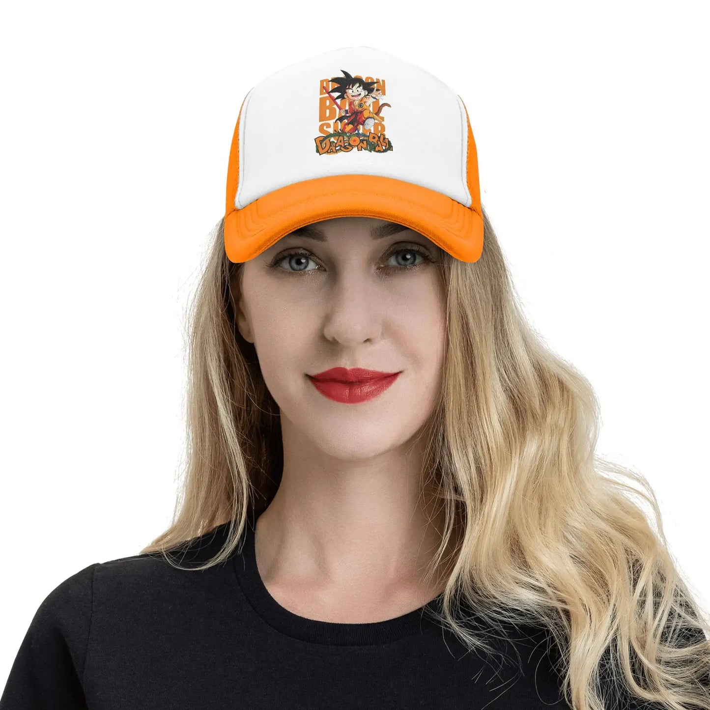 Dragon Ball Z Trucker Hat Super Saiyan Son Goku Hat Sun Hat Sun Caps Adjustable Snapback Caps Mesh Baseball Caps Wholesale New, Fraquane SAS