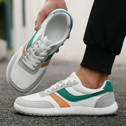 New Wide Toe Men Shoes Casual Soft Sole Wide Last Shoes Walking Sneakers 2025 Breathable Unisex Mesh Comfortable Barefoot Shoes