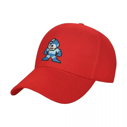 Megaman 8-bits baseballpet, zomerhoed, strandhoed, heren, golfkleding, dames