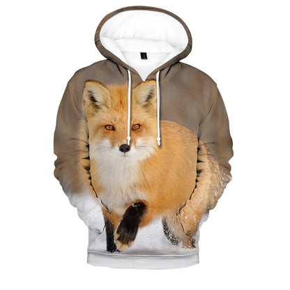 Hip Hop Popular Novelty Comfortable New Fox 3D print Hoodies Sweatshirts Men/Women Sweatshirt Adult/Child Casual Pullovers