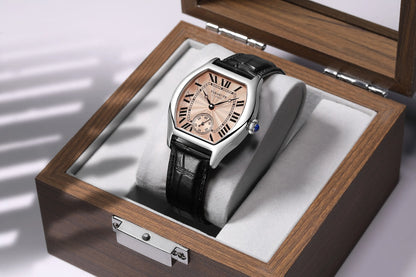 FARASUTE 36mm Retro Hangzhou Customized Manual Mechanical Movement Wristwatches Sapphire 5Bar Waterproof Watch Men reloj hombre