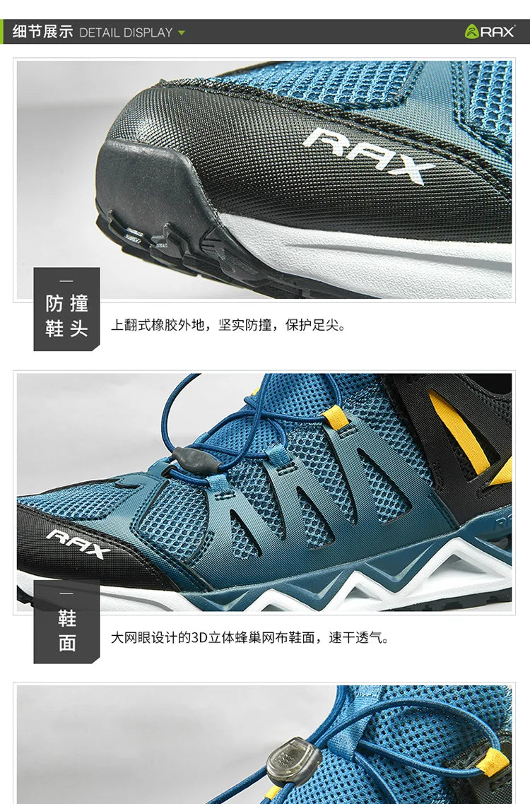 RAX Upstreams : chaussures aquatiques pour homme, baskets de sport de plein air pour homme, sandales d'été pour la plage, chaussures de pêche, chaussures de natation
