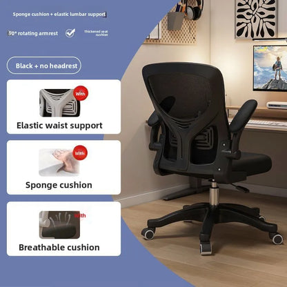 Ergonomic Gaming Chair for Office & Dorm, Comfortable Computer Desk Chair with Cushioned Seat, Adjustable Height Gaming Chair for Long Hours