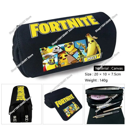 Shooting Game Pencilcase FORTNITED Boy Large Capacity Waterproof Pencil Pouch Office Stationary Gift Toy
