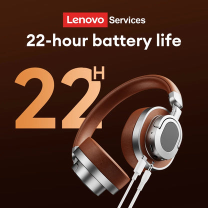Lenovo LE602 Auriculares circumaurales Bluetooth 6.0 – Auriculares gaming HiFi estéreo ANC inalámbricos y con cable con micrófono ENC HD