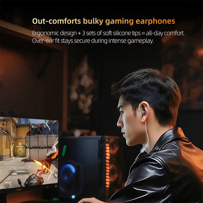 KZ Gale Gaming IEM Earphones – HiFi Super-Linear Driver In-Ear Monitor with Detachable Silver-Plated 2-Pin Cable