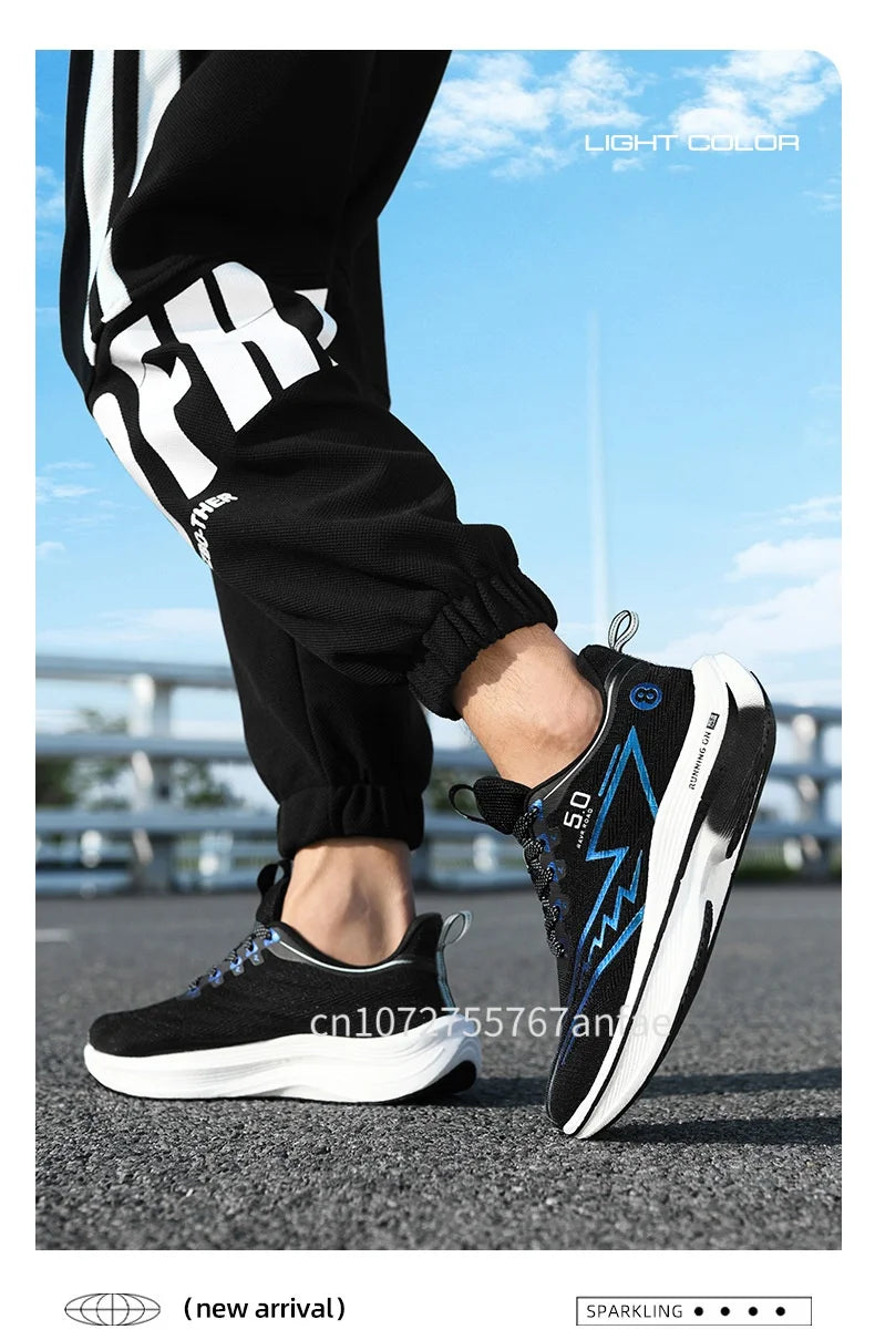 Men's Running Shoes Carbon Board Light Ultra Cushion Breathable Marathon Shock Absorption Support Sneaker Woman Comfy Sport Shoe