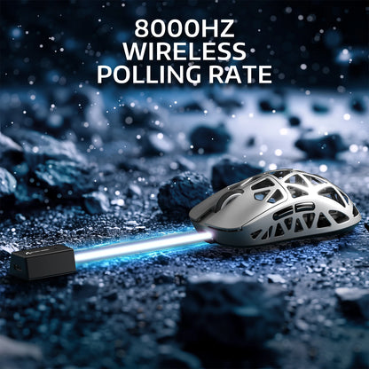 ATTACK SHARK R2 Gaming Mouse Magnesium Alloy, PAW3950 Sensor, Tri-Mode Wireless, 42000 DPI, 8000Hz, 45g Ultralight Gaming Mouse