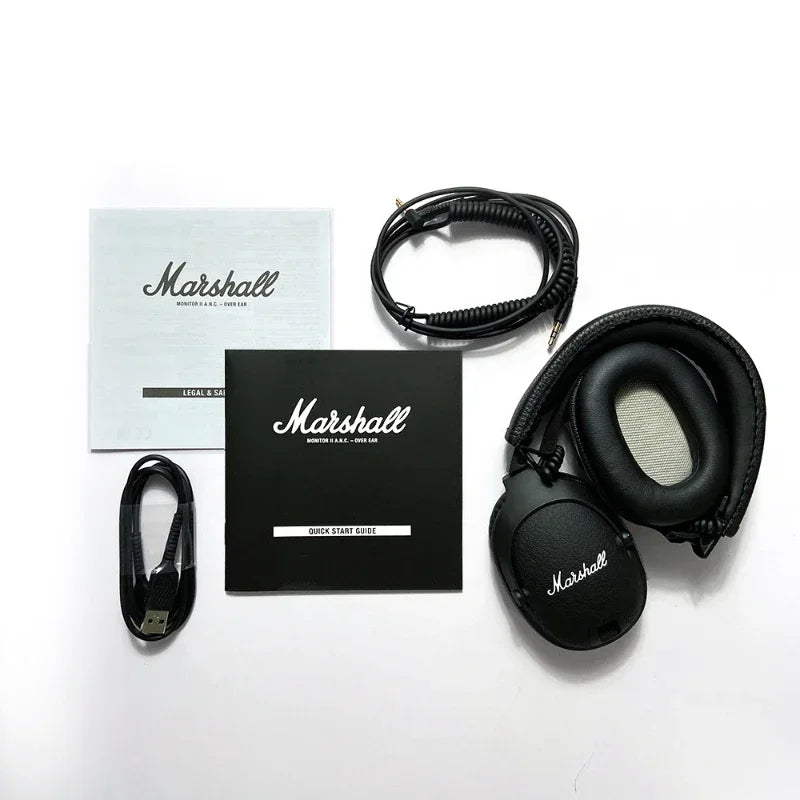Marshall MONITOR II A.N.C. Wireless Noise Cancelling Headphones – Premium Bluetooth Over-Ear Headset with Deep Bass, Microphone & Gaming Audio