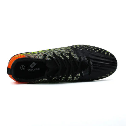 Chaussures de football toutes saisons anti-usure avec doublure respirante, amorti antichoc, semelle à crampons stable, unisexe, pour le football en extérieur