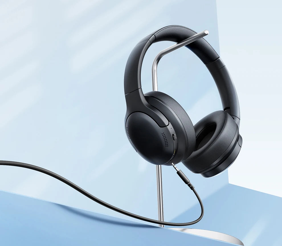 Baseus BH1 Lite Bluetooth 6.0 Wireless Headphones with Super Bass, ENC Clear Calls, 80H Playtime, Over Ear Headset for Gaming & Music