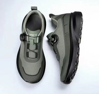 Zapatillas deportivas nuevas para hombre con botón giratorio, de plataforma, para conducir, para caminar, para actividades al aire libre, resistentes al desgaste, para correr y para deporte, talla grande