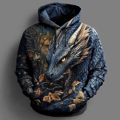Men's Dragon 3D Hoodies Sweatshirts Fashion Cool Daily Long Sleeve Crew Neck Party Holiday Streetwear Fall Winter Tracksuit Coat