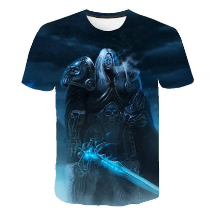 2024 New Game T-shirt World Of Warcraft 3D Printed Men Women Fashion Casual Streetwear T Shirt Harajuku Oversized Tees Tops