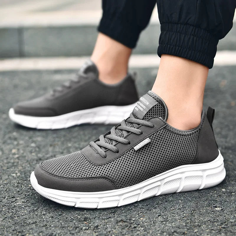 Mesh-herresko, snøresko, casual sko, herresneakers, åndbart, letvægtsfodtøj, komfortable sportssko, Zapatillas Hombre