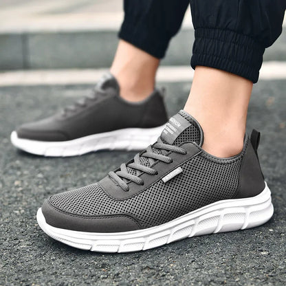 Mesh-herresko, snøresko, casual sko, herresneakers, åndbart, letvægtsfodtøj, komfortable sportssko, Zapatillas Hombre
