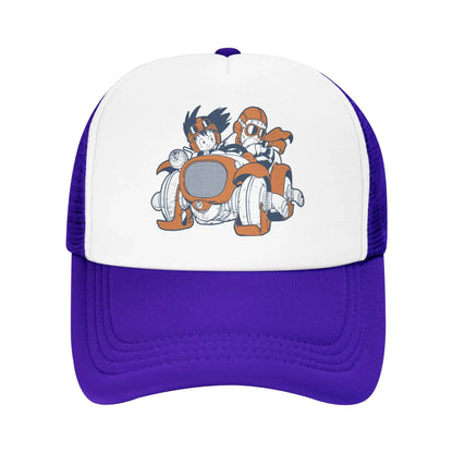 Goku Muten Roshi Dragon Ball Z Baseball Caps Sport Sun Hat Anime DBZ Hats Breathable Polyester Trucker Cap Summer Trucker Caps, Produit gaming premium Fraquane