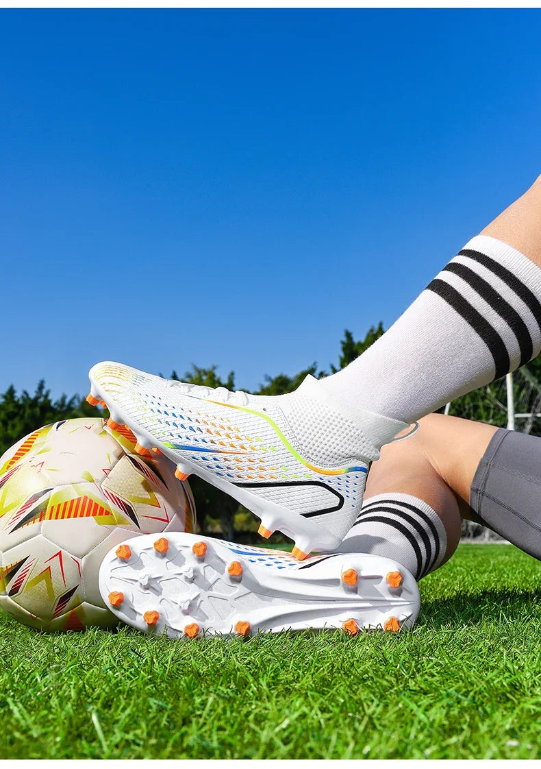 Men's Football Boots Professional Turf Futsal Match Grass Unisex Outdoor Training Soccer Shoes Soccer Cleats Non-slip Breathable