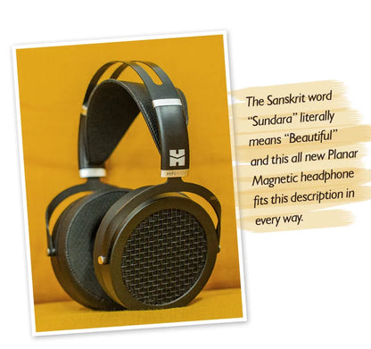 HIFIMAN SUNDARA Planar Magnetic Headphones Over-Ear HiFi Open-Back Headphones with Metal Casing High Fidelity Audio Design