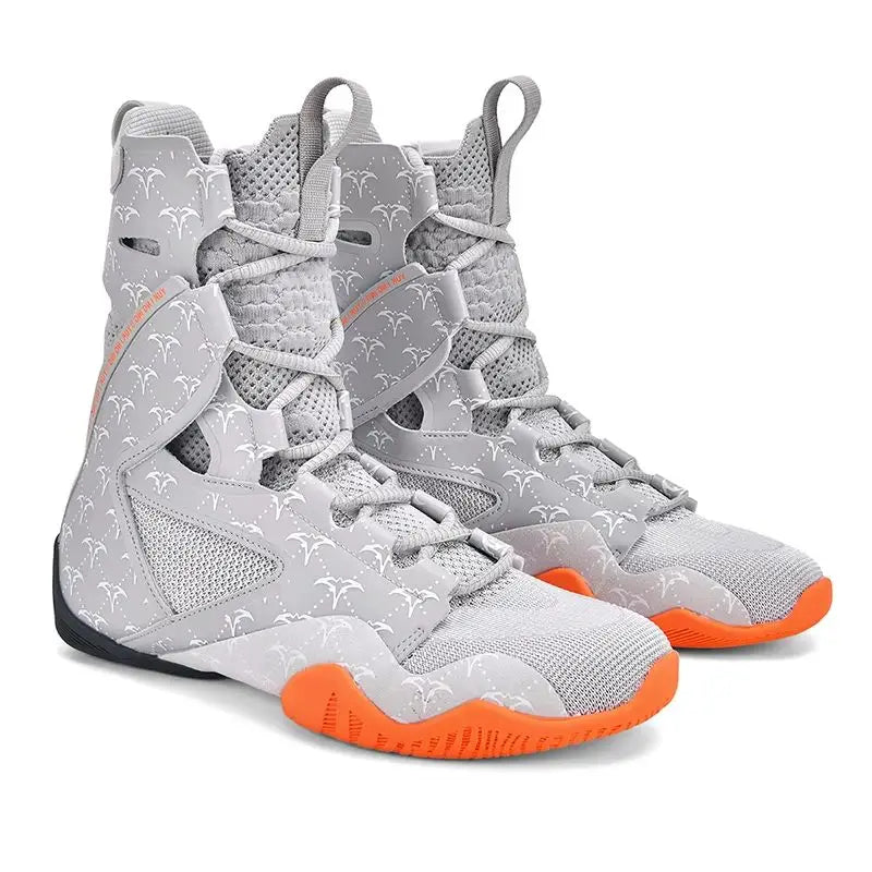 Zapatillas de lucha para hombre superguays, zapatillas altas de combate para hombre, botas de boxeo profesionales para hombre, zapatillas de lucha de interior para hombre