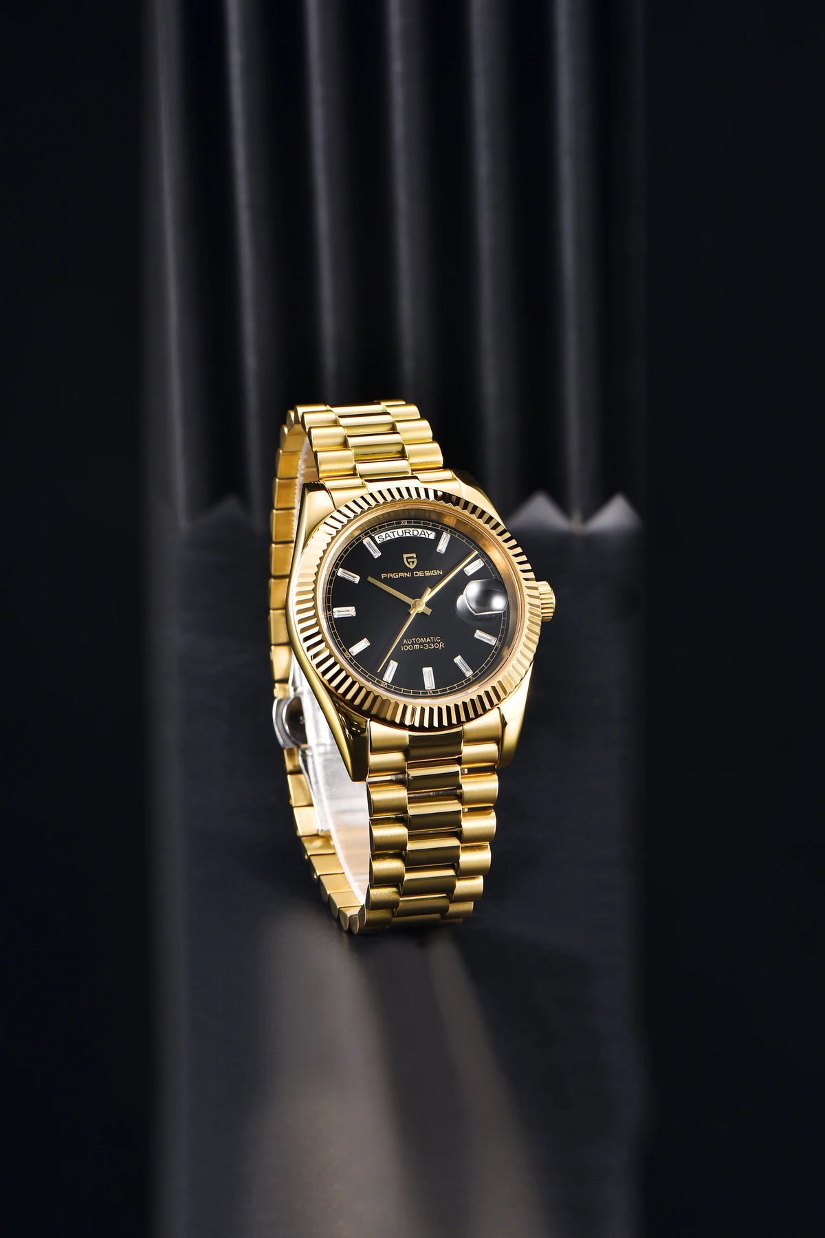 PAGANI DESIGN 2026 New Rose Gold Blue DD40 Luxury Automatic Watch Men Mechanical Wristwatch Mens Sapphire glass Waterproof Watch