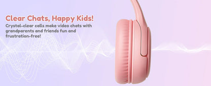 Awatrue Kids Headphones with Microphone, Safe Volume Limited Wired Kids Headphones for School, Toddler & Children, Comfortable Stereo Headset for Learning, Travel & Gaming