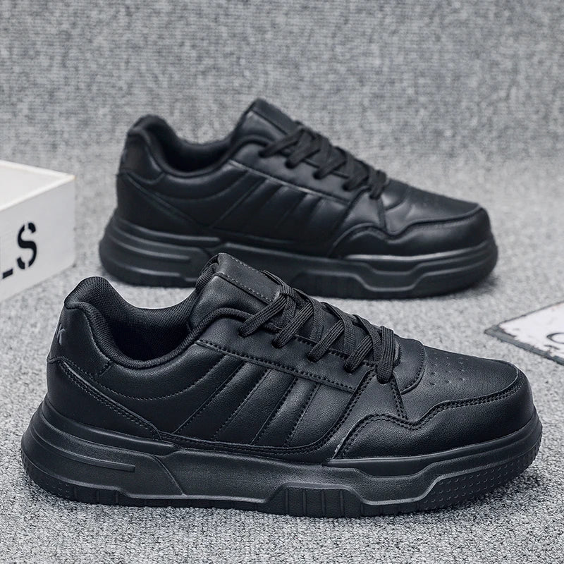 Plus Big Size 50 51 52: zapatillas de cuero para hombre, zapatillas deportivas informales, zapatillas planas de skate para dropshipping