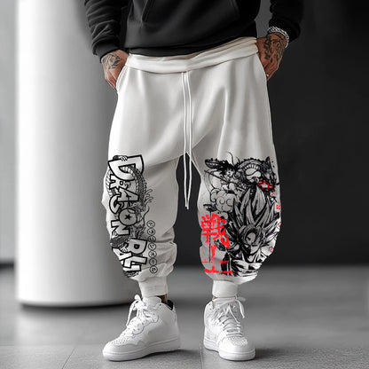 2026 Pantalon de survêtement d'été tendance pour homme, imprimé Dragon Ball Z (anime japonais) avec Majin Buu, style Harajuku Y2K, streetwear, leggings d'extérieur