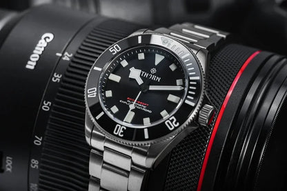 THORN 39mm Titanium Watch Men Homage Vintage PT5000 Movement Automatic Sapphire Crystal C3 Super Luminous 200M Waterproof Watch