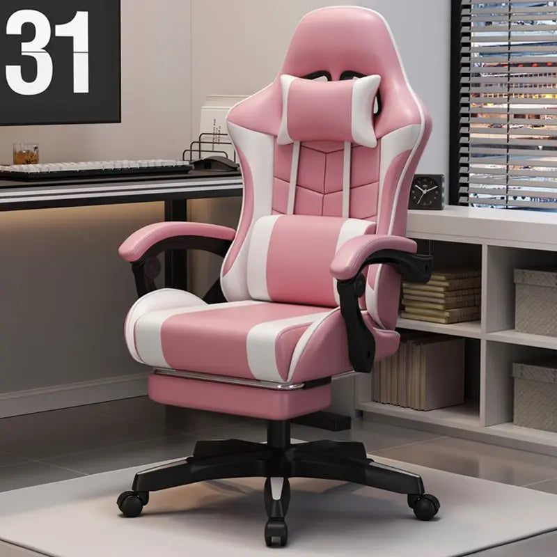 Ergonomiczny fotel gamingowy do domowego biura na długie godziny, dla streamerów, regulowany, odchylany, lekki i wytrzymały