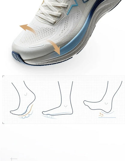 Xtep QINGYUN LITE Running Shoes For Men 2025 Spring Cushioning Wear-Resistant Lightweight Comfortable Sneakers 975219110056