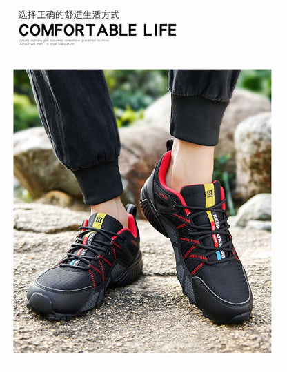 2025 Hiking Shoes Men's Non-slip Wear-resistant Comfortable Outdoor Hiking Sports Shoes Outdoor Running Shoes Walking Sports Sho