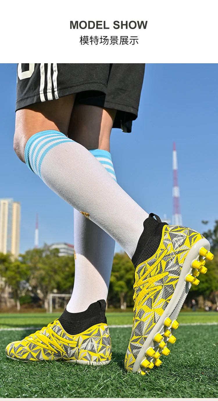 Męskie buty piłkarskie, oddychające, sportowe, treningowe, z kolcami, do futsalu, na sztuczną murawę i trawę, z dostawą bezpośrednią do klienta