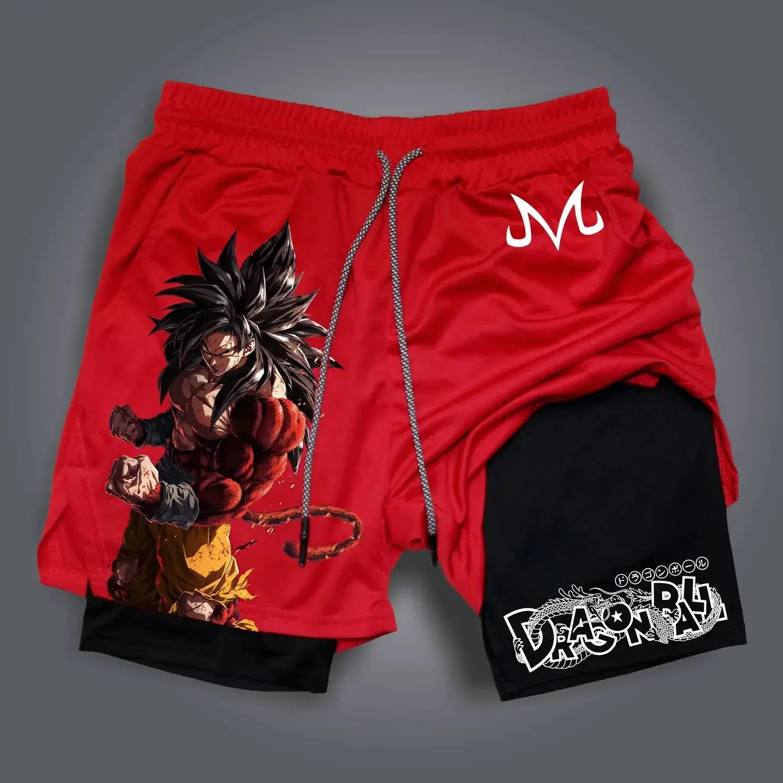 Dragon Ball Super Licensed Shorts 2025 - Japanese Anime Breathable Quick-Dry Beach Pants, Retro Y2K Hip Hop Style, produit gaming premium Fraquane