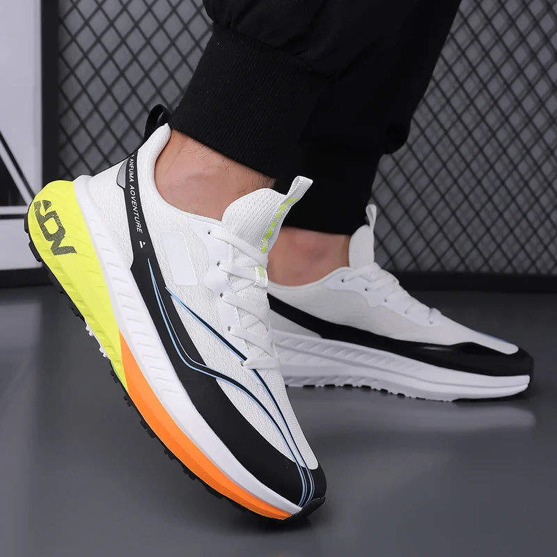 Chaussures de marche pour homme, outdoor, antidérapantes, de bonne qualité, tendance, plates, résistantes à l'usure, respirantes, baskets décontractées, sportives, chaussures de course pour homme