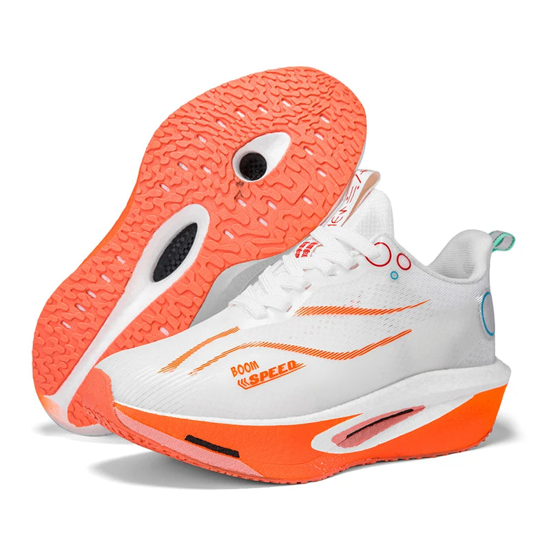 2025 Men's And Women's Carbon Board Running Shoes Professional Marathon, Lightweight Rebound Cushioning Breathable Sports Shoes